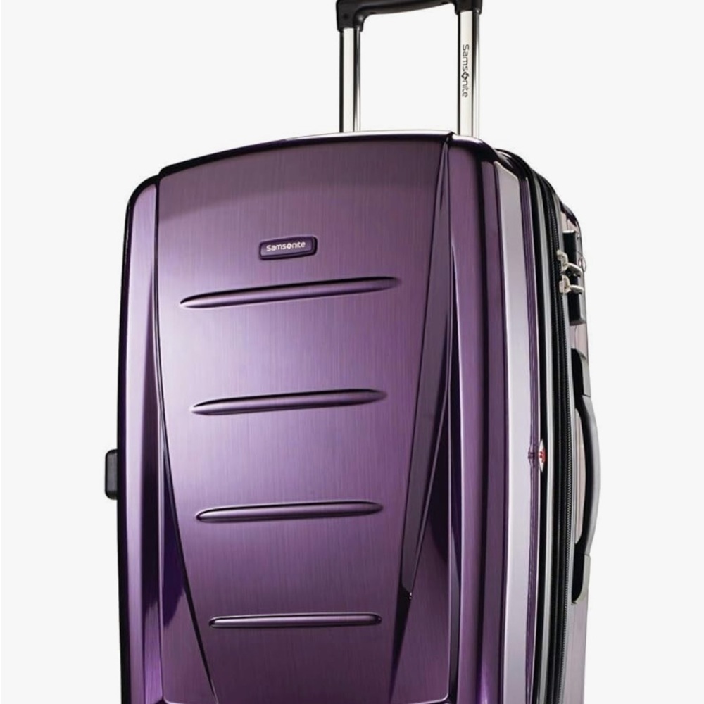 Samsonite Carry On Spinner Luggage in Pretty Purple!